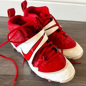 Nike Force Zoom Trout 6 Fastflex Baseball Cleats Red AT3440-600 Mens US 6.5